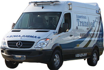 American Transmed Ambulance on a transparent background